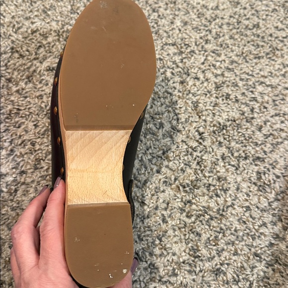 J. Crew Women's Convertible Leather Clogs Black BA188 size 8.5 - Picture 12 of 12